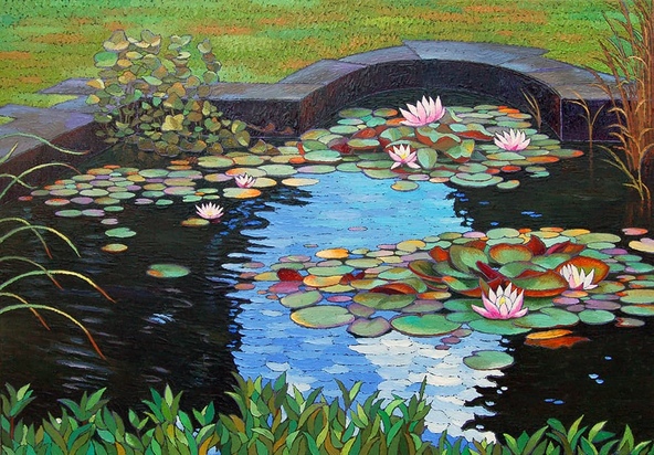 Clare Garden. Water lilies.